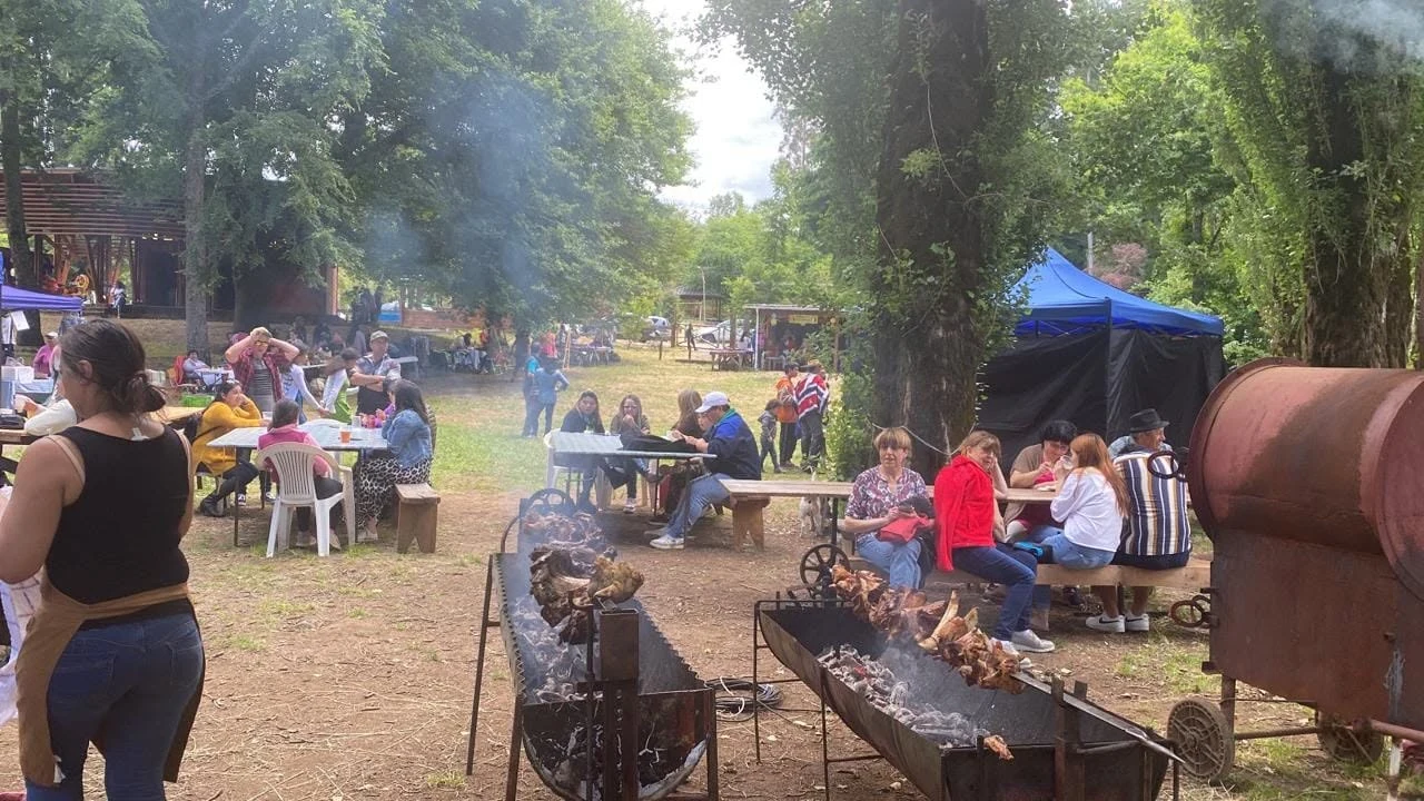 Cultural heritage festival and community life in Riñihue